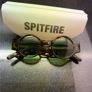 Spitfire Underwhelmed Round Tortoise Sunglasses